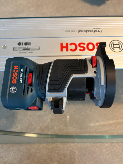Bosch GKF 18V-25 Trim Router Plunge Base Guide Rail Adapter to Bosch Track / Guide Rail