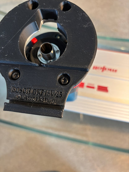 Bosch GKF 18V-25 Trim Router Plunge Base Guide Rail Adapter to Mafell Track / Guide Rail