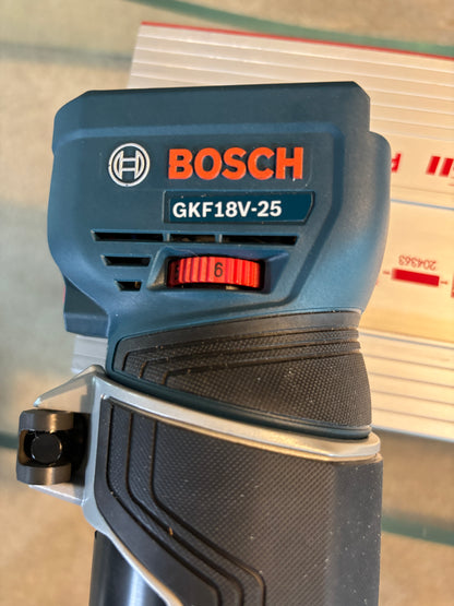 Bosch GKF 18V-25 Trim Router Plunge Base Guide Rail Adapter to Mafell Track / Guide Rail