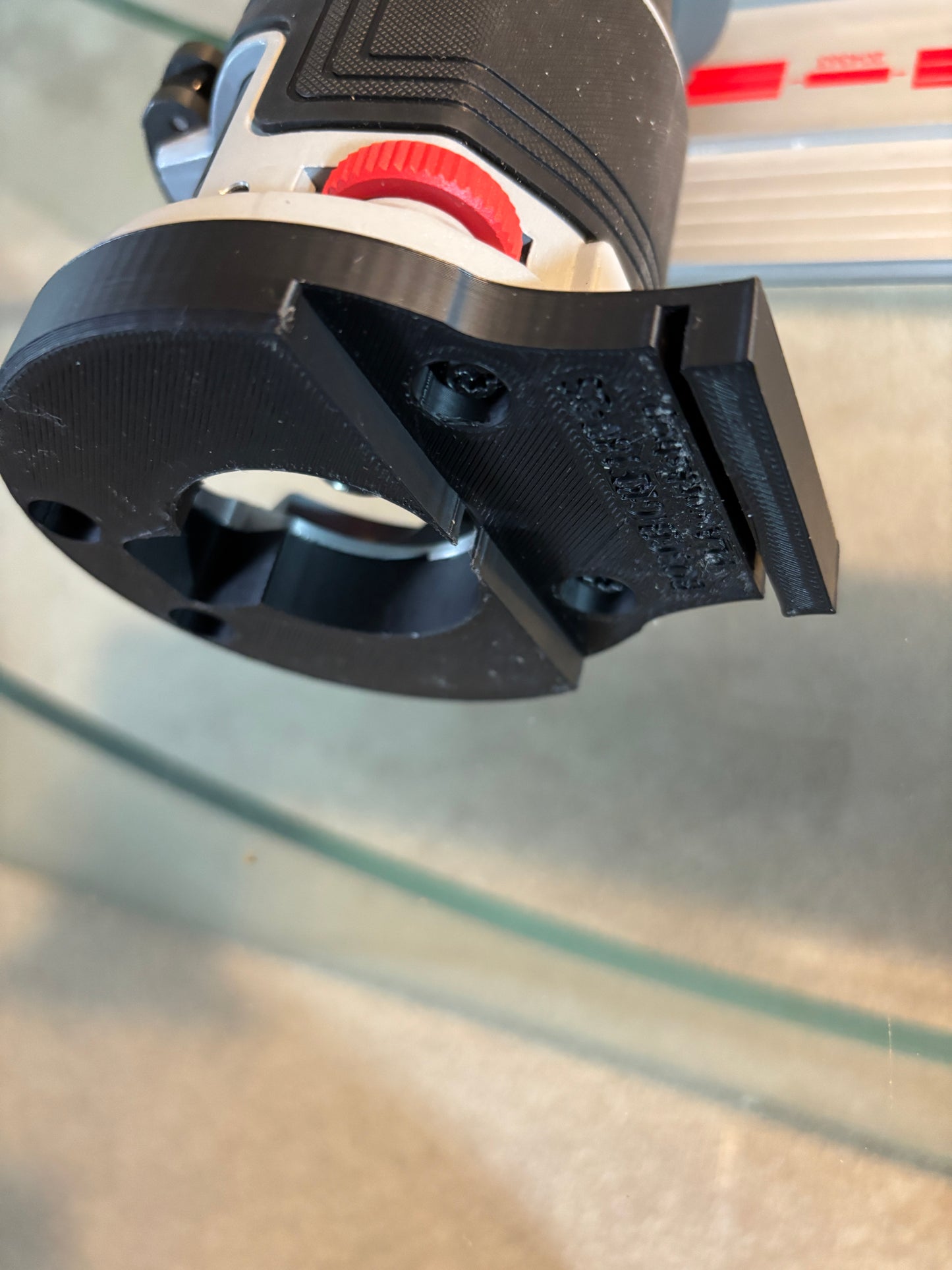 Bosch GKF 18V-25 Trim Router Plunge Base Guide Rail Adapter to Mafell Track / Guide Rail