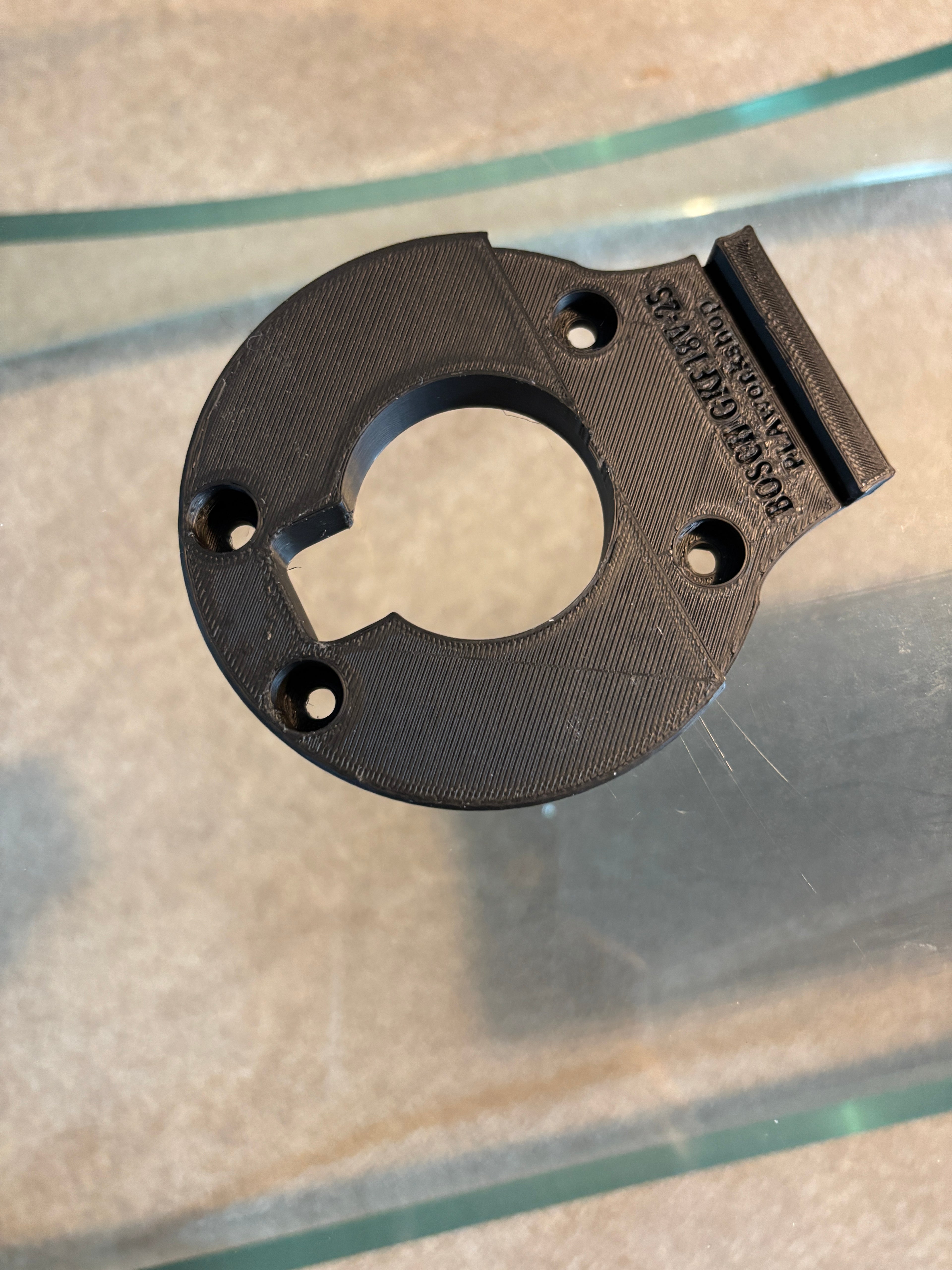 Bosch GKF 18V-25 Trim Router Plunge Base Guide Rail Adapter to Bosch Track / Guide Rail
