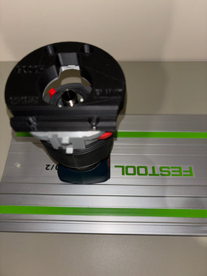 Bosch GKF 18V-25 Trim Router Plunge Base Guide Rail Adapter to Festool Track / Guide Rail