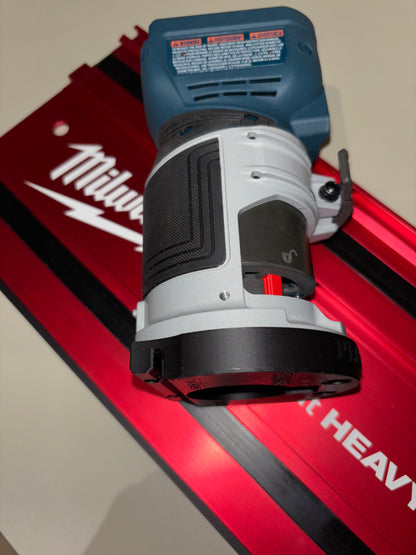 Bosch GKF 18V-25 Trim Router Plunge Base Guide Rail Adapter to Milwaukee Track / Guide Rail