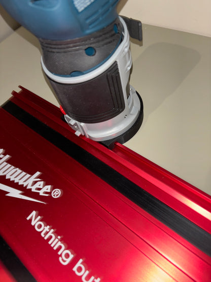 Bosch GKF 18V-25 Trim Router Plunge Base Guide Rail Adapter to Milwaukee Track / Guide Rail