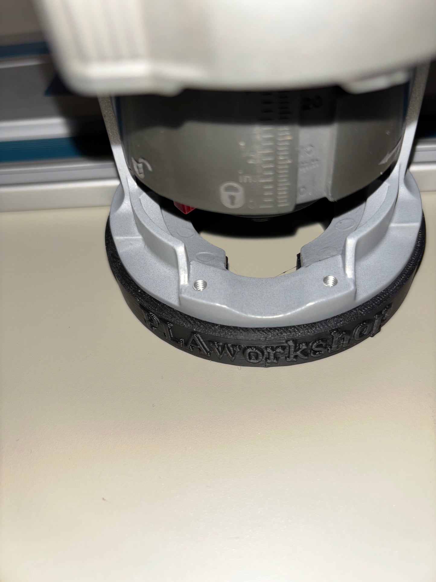 Bosch GKF 18V-25 Advanced Trim Router Plunge Base Guide Rail Adapter to Makita Track / Guide Rail