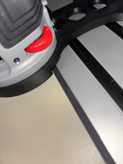 Bosch GKF 18V-25 Trim Router Plunge Base Guide Rail Adapter to Dewalt Track / Guide Rail