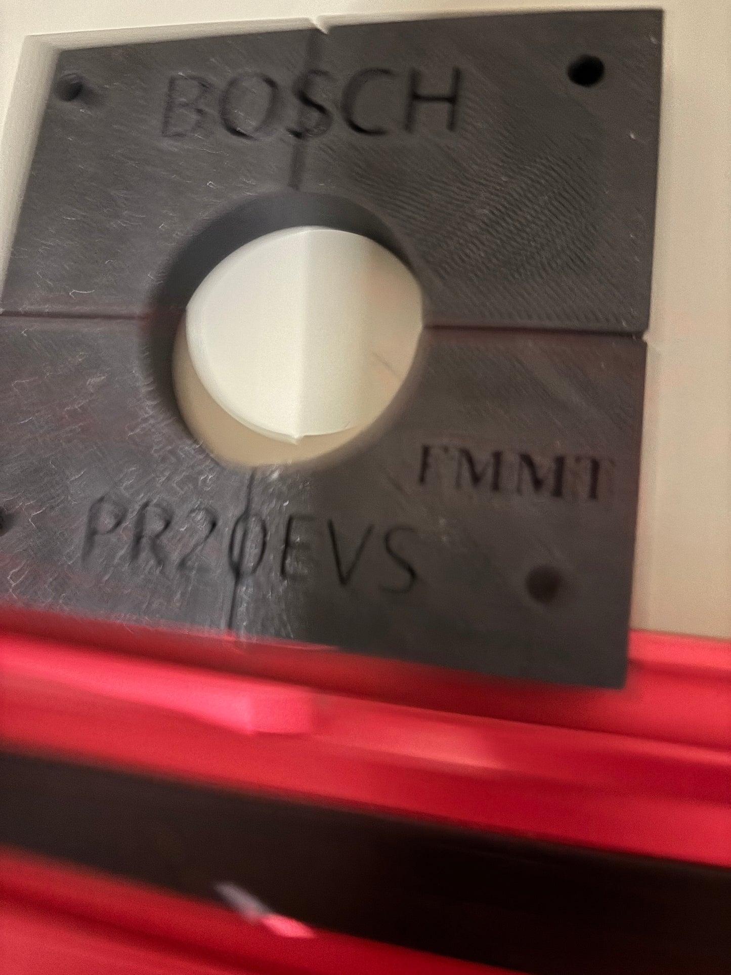 Bosch PR20EVS Trim Router Plunge Base Guide Rail Adapter to Milwaukee Track / Guide Rail