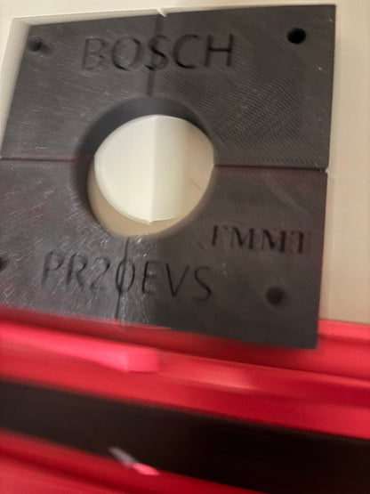 Bosch PR20EVS Trim Router Plunge Base Guide Rail Adapter to Milwaukee Track / Guide Rail