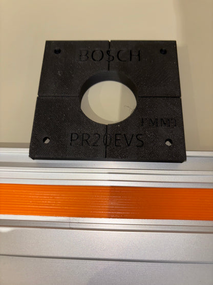 Bosch PR20EVS Trim Router Plunge Base Guide Rail Adapter to Triton Track / Guide Rail