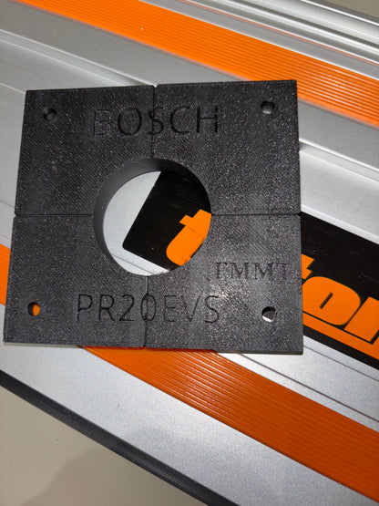 Bosch PR20EVS Trim Router Plunge Base Guide Rail Adapter to Triton Track / Guide Rail
