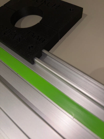 Bosch PR20EVS Trim Router Plunge Base Guide Rail Adapter to Festool Track / Guide Rail