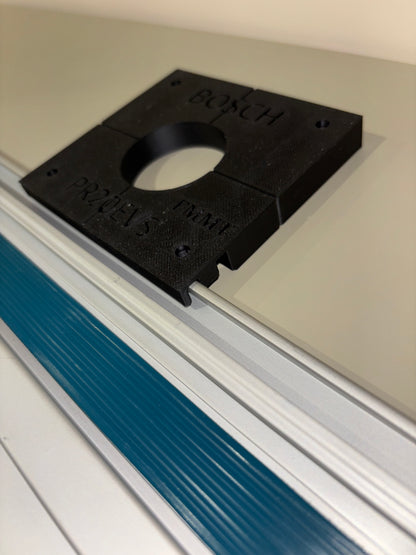 Bosch PR20EVS Trim Router Plunge Base Guide Rail Adapter to Makita Track / Guide Rail
