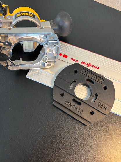 Dewalt DNP612 Router Plunge Base Adaptor for Guide Rail to fit Mafell Guide Track/Rail