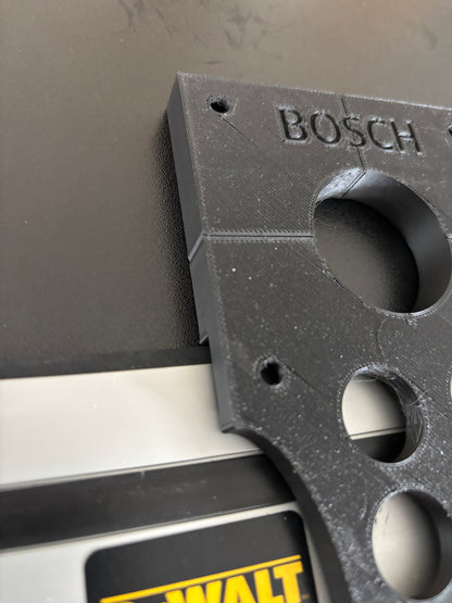 Bosch PR20EVS Trim Router Plunge Base Guide Rail Adapter to Dewalt Track / Guide Rail