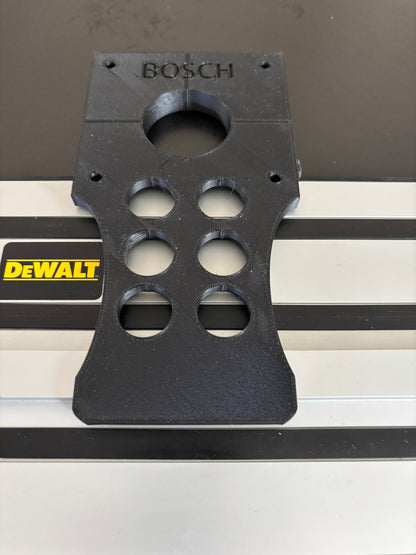 Bosch PR20EVS Trim Router Plunge Base Guide Rail Adapter to Dewalt Track / Guide Rail