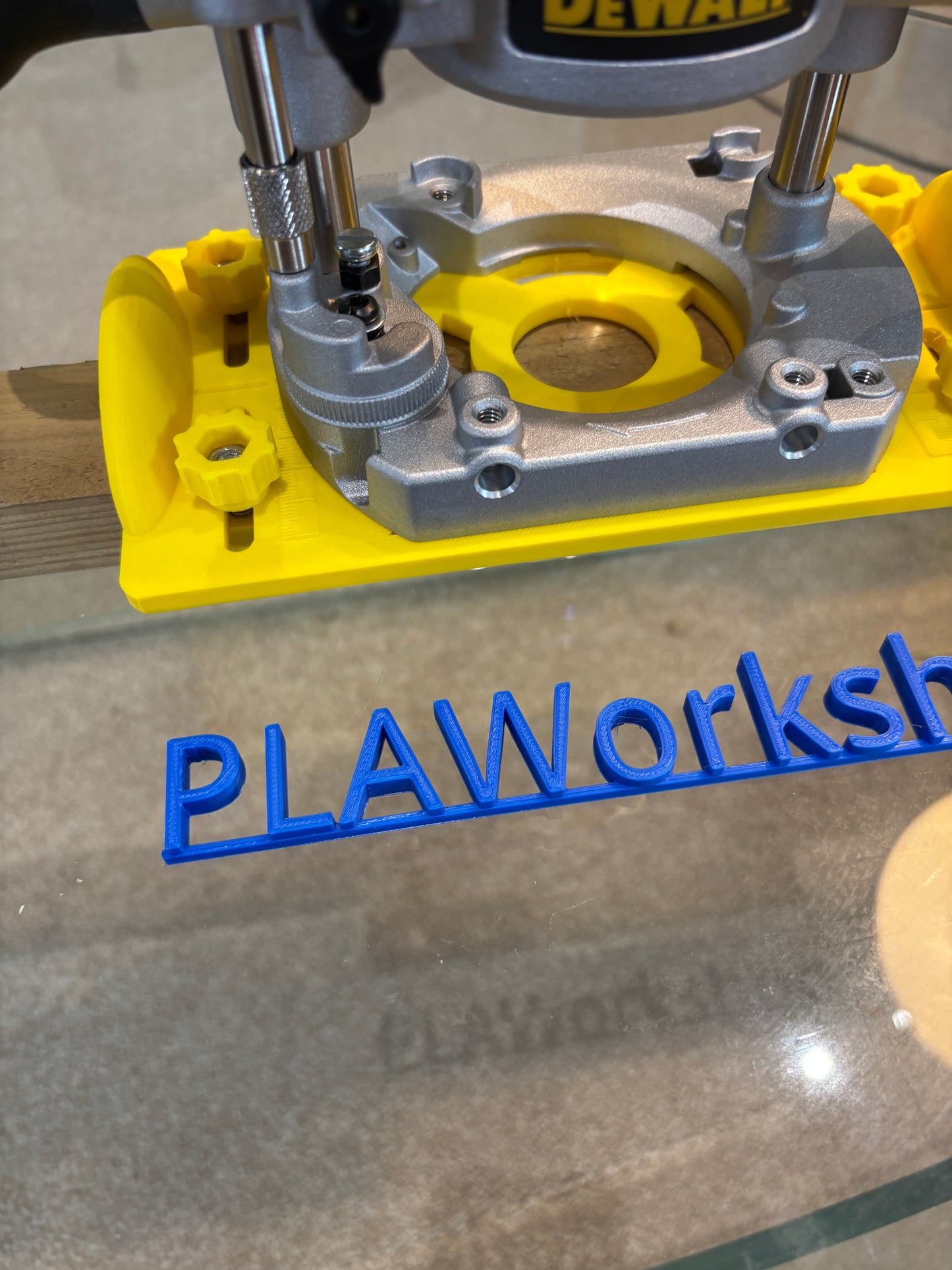 Dewalt DNP612 / DCW600 / DCW611 Router Plunge Base Jig for making mortises / slot mortises / grooves