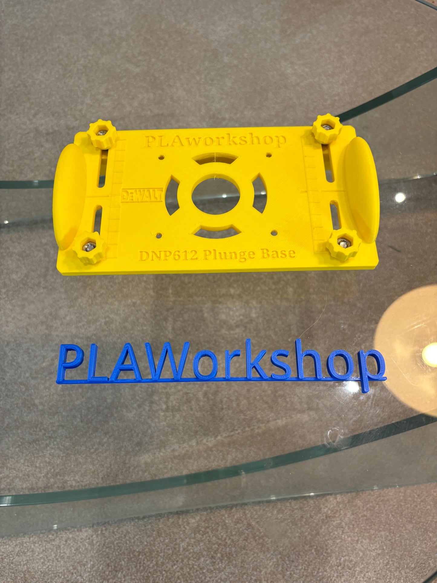 Dewalt DNP612 / DCW600 / DCW611 Router Plunge Base Jig for making mortises / slot mortises / grooves