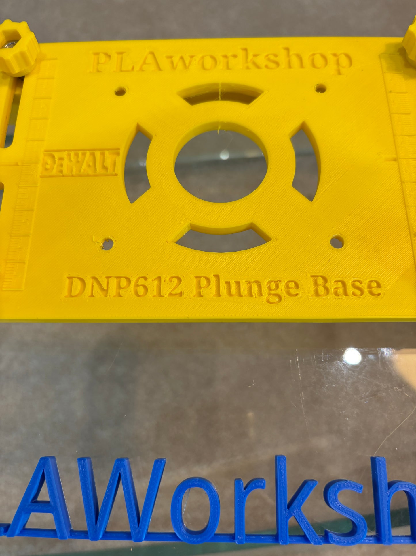 Dewalt DNP612 / DCW600 / DCW611 Router Plunge Base Jig for making mortises / slot mortises / grooves
