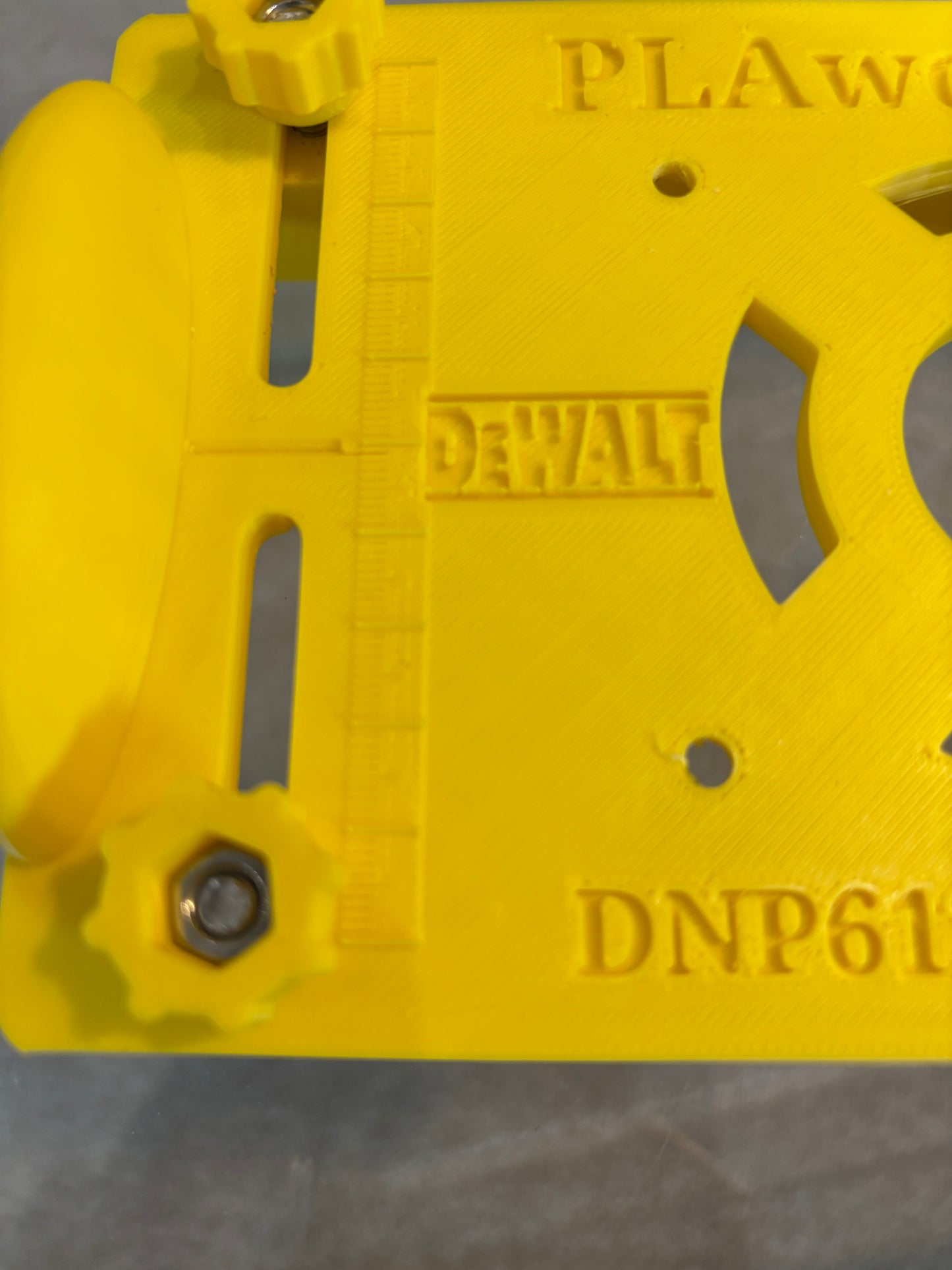 Dewalt DNP612 / DCW600 / DCW611 Router Plunge Base Jig for making mortises / slot mortises / grooves