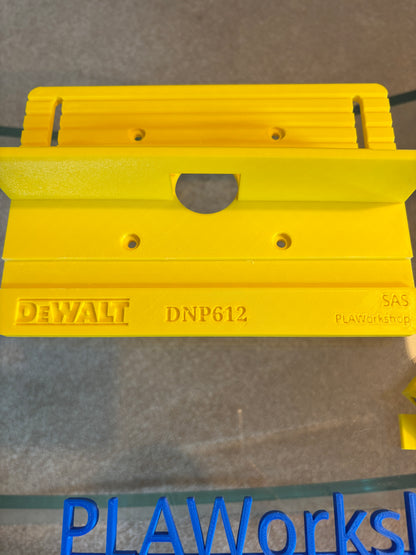 TOOLAX Mini Bench Top Router Table with Angle/Fence Guide fits Dewalt Routers DCW600 DWP611 via DNP612 Plunge Base