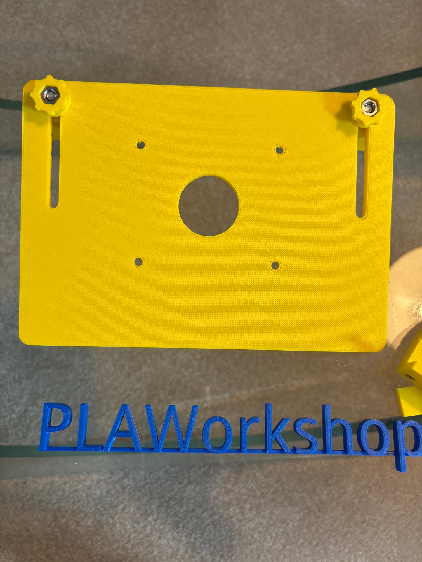 TOOLAX Mini Bench Top Router Table with Angle/Fence Guide fits Dewalt Routers DCW600 DWP611 via DNP612 Plunge Base