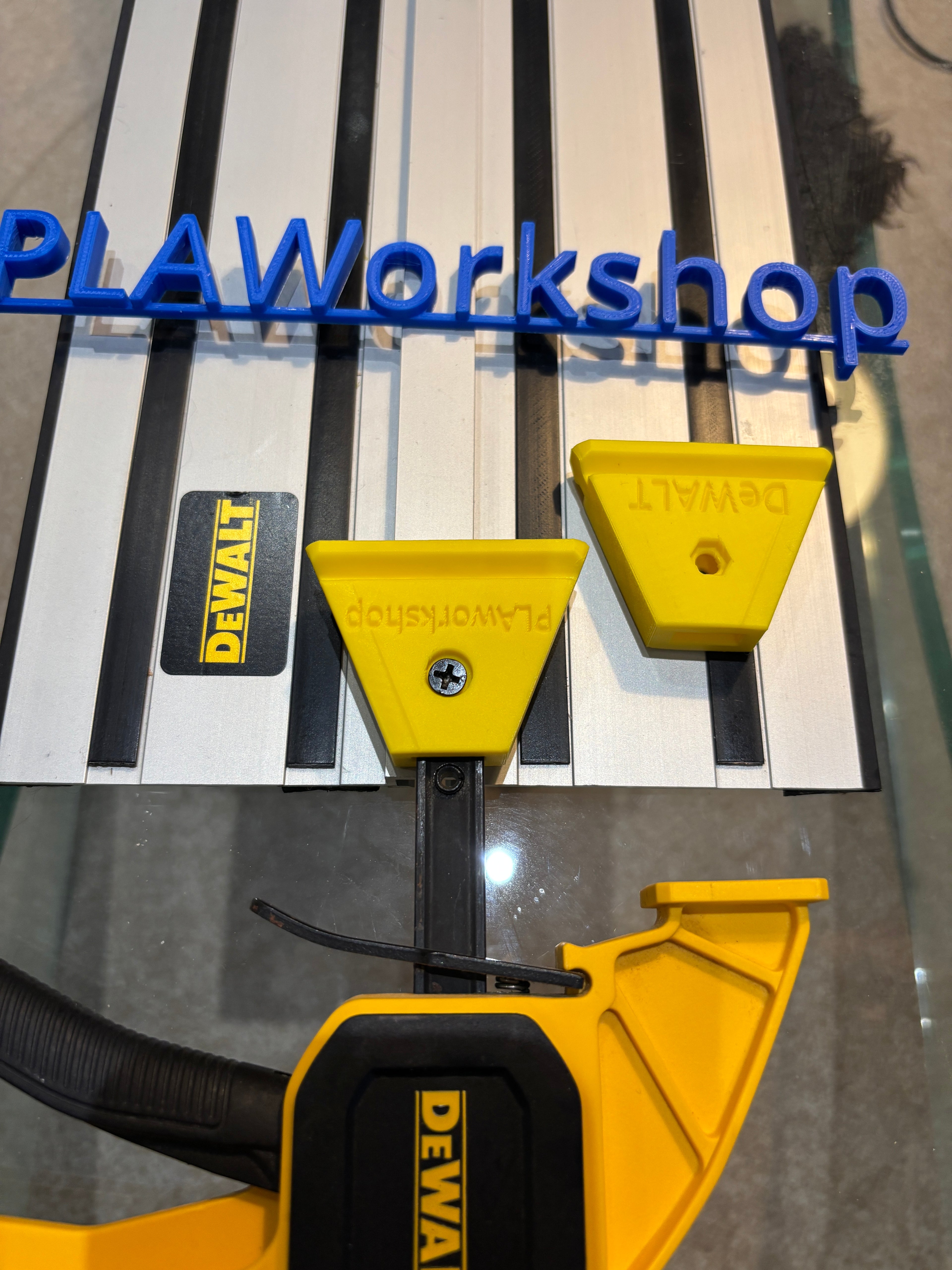DeWalt track Saw guide rail clamp feet adaptor (PK 2) - For Dewalt Quick Grip Clamp