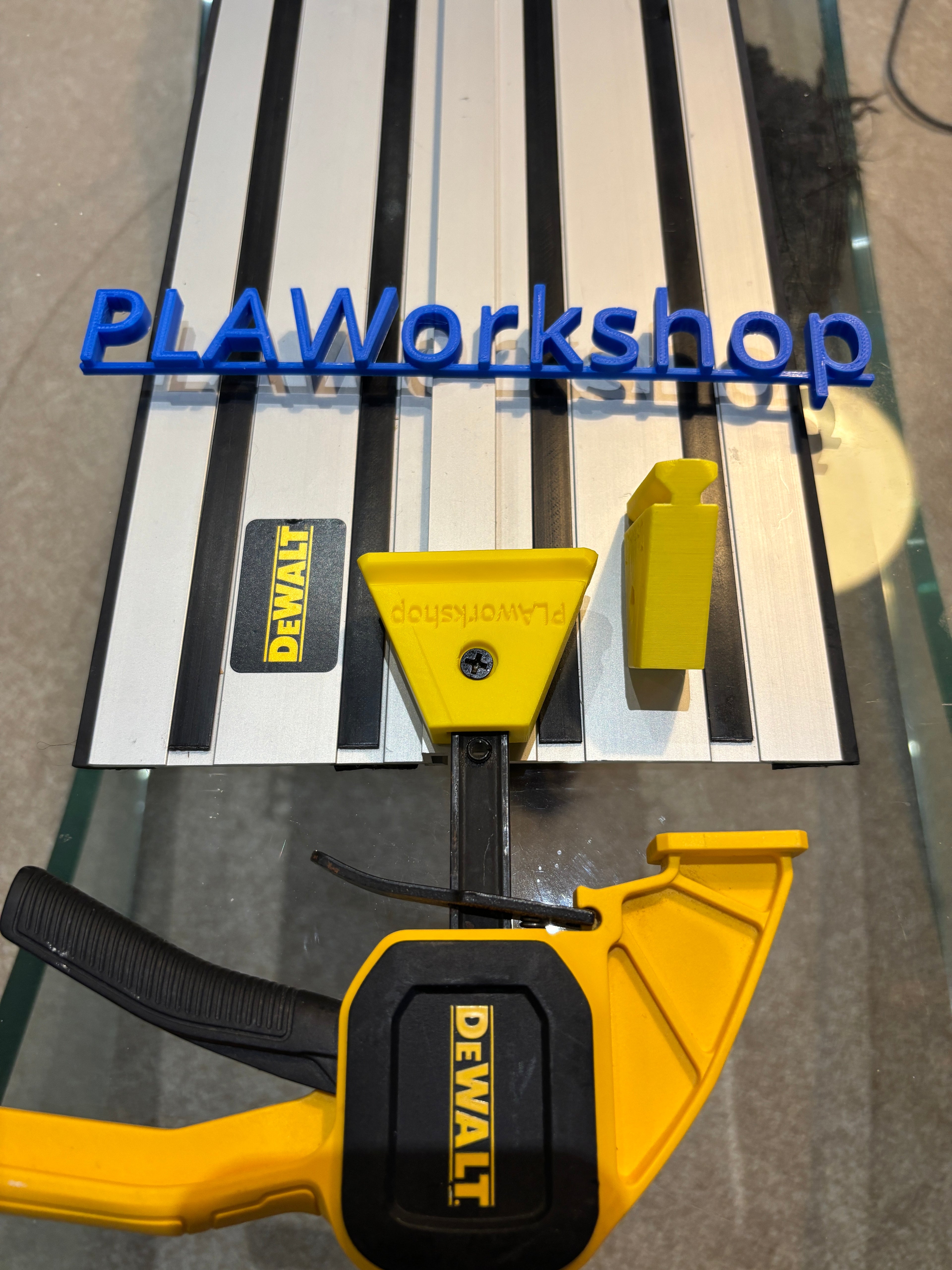 DeWalt track Saw guide rail clamp feet adaptor (PK 2) - For Dewalt Quick Grip Clamp