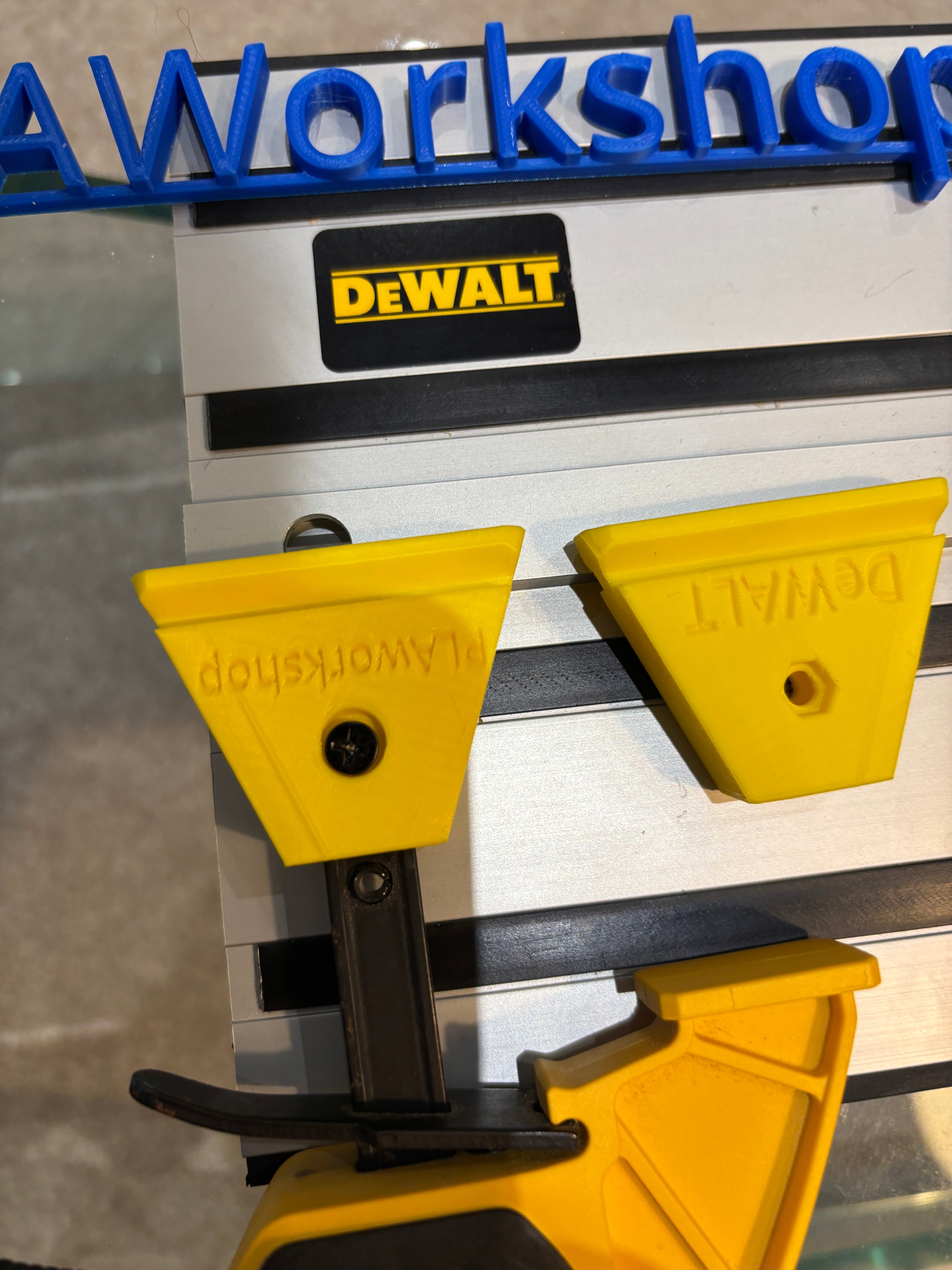 DeWalt track Saw guide rail clamp feet adaptor (PK 2) - For Dewalt Quick Grip Clamp