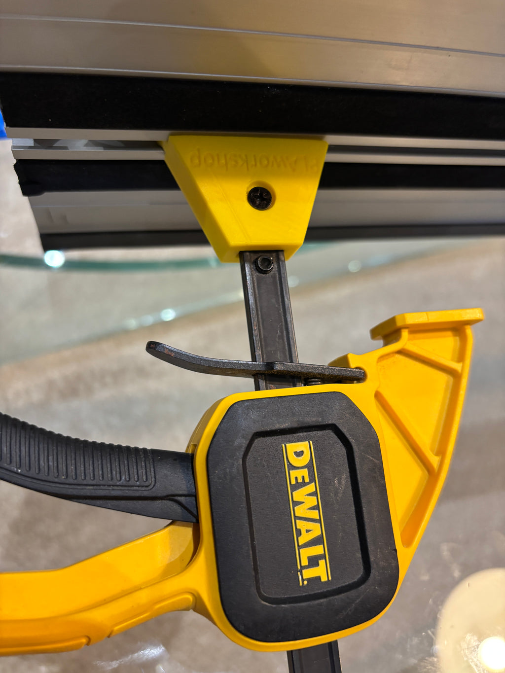 DeWalt track Saw guide rail clamp feet adaptor (PK 2) - For Dewalt Quick Grip Clamp