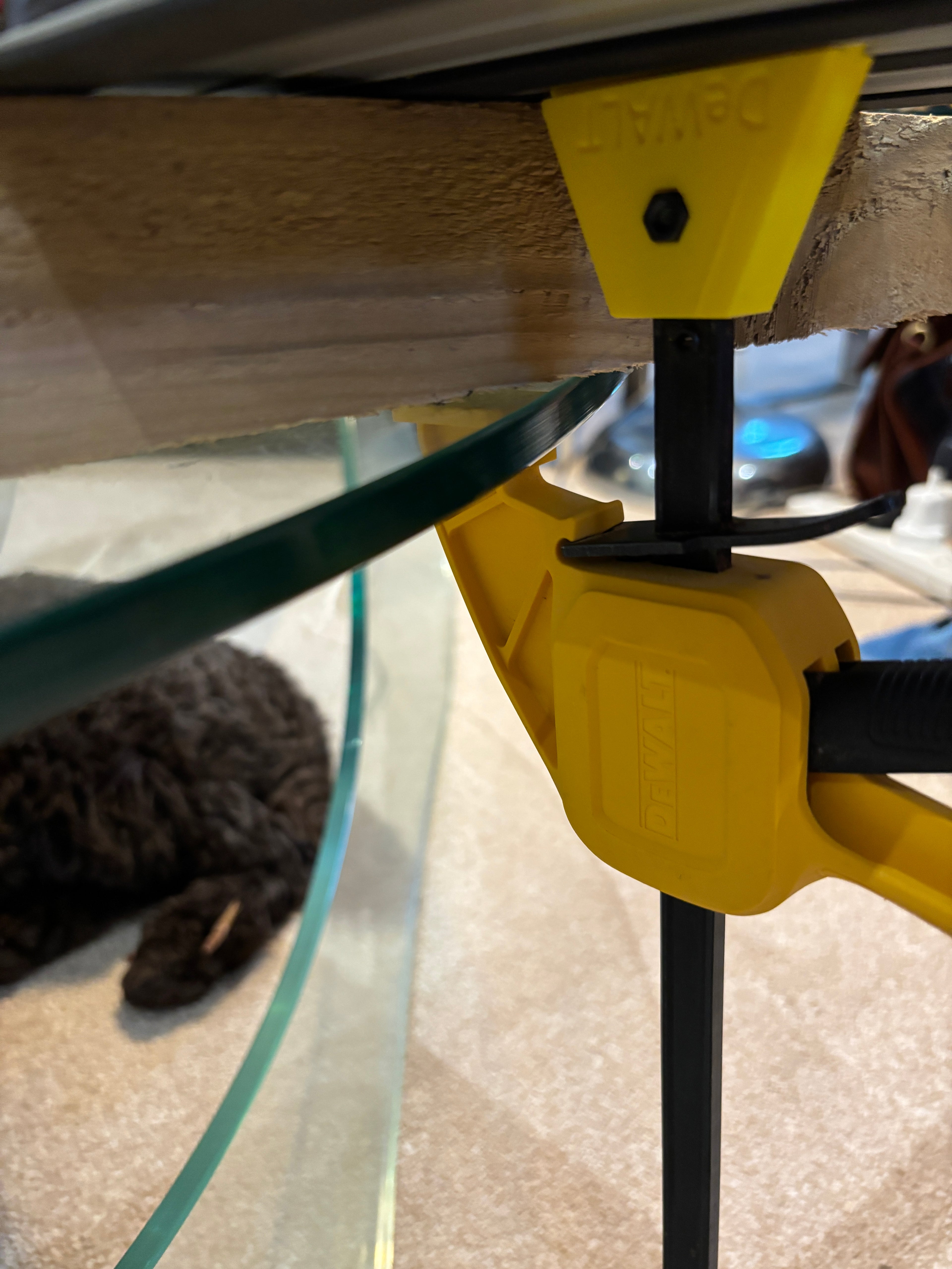 DeWalt track Saw guide rail clamp feet adaptor (PK 2) - For Dewalt Quick Grip Clamp