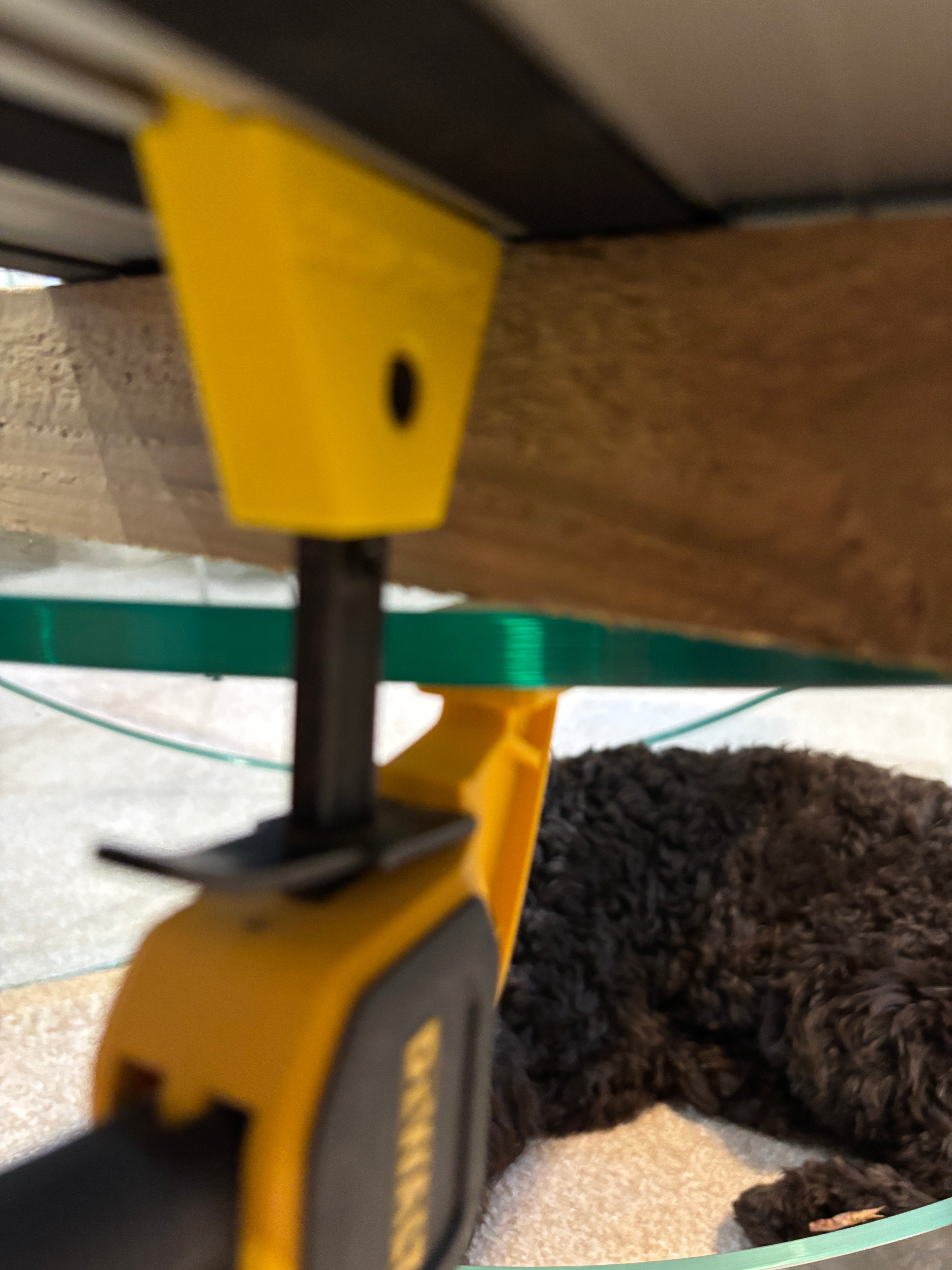 DeWalt track Saw guide rail clamp feet adaptor (PK 2) - For Dewalt Quick Grip Clamp