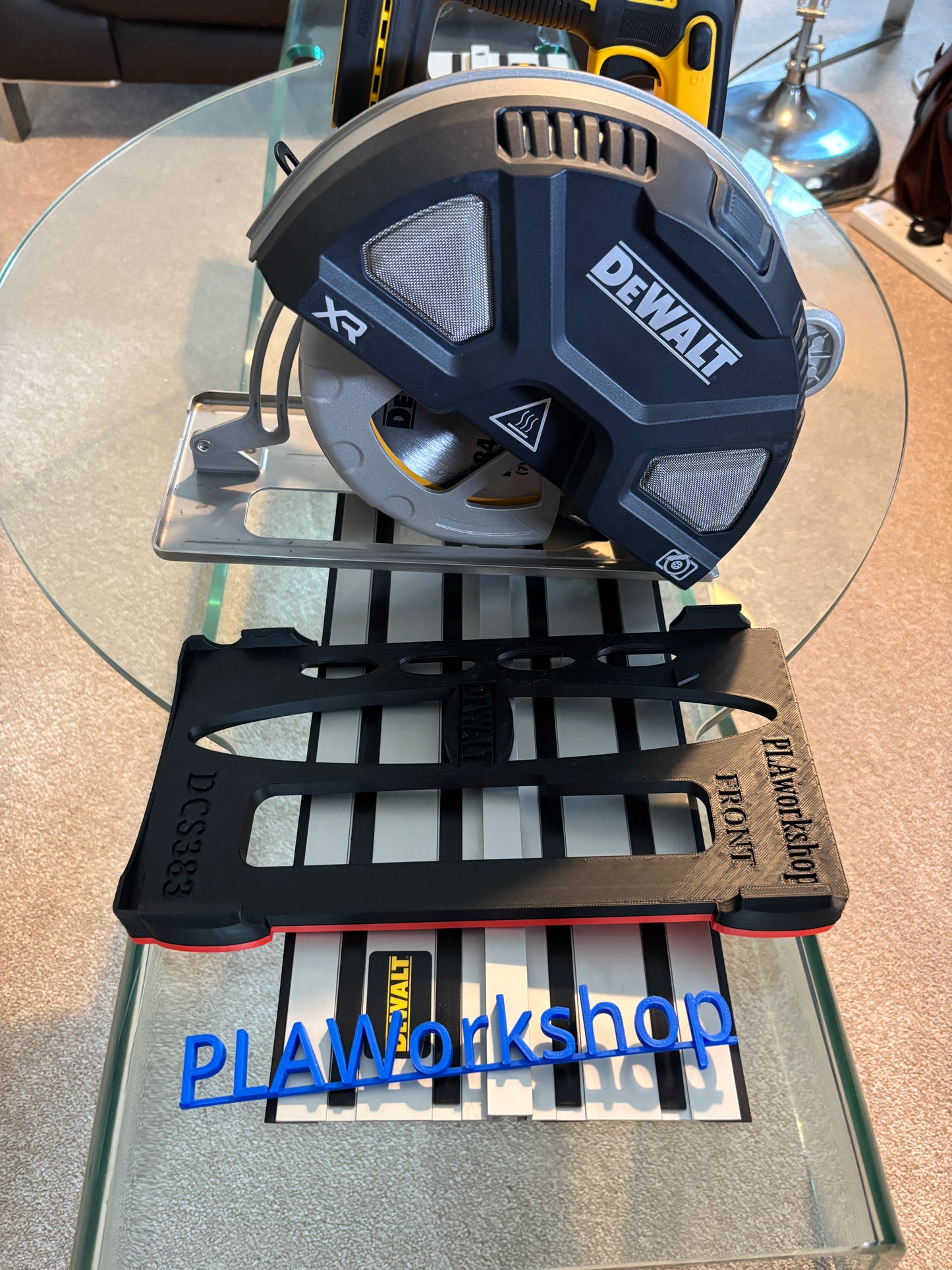 Dewalt DCS383 Metal Saw Adaptor base / Skid plate for Circular Saw to fit Dewalt Guide rail