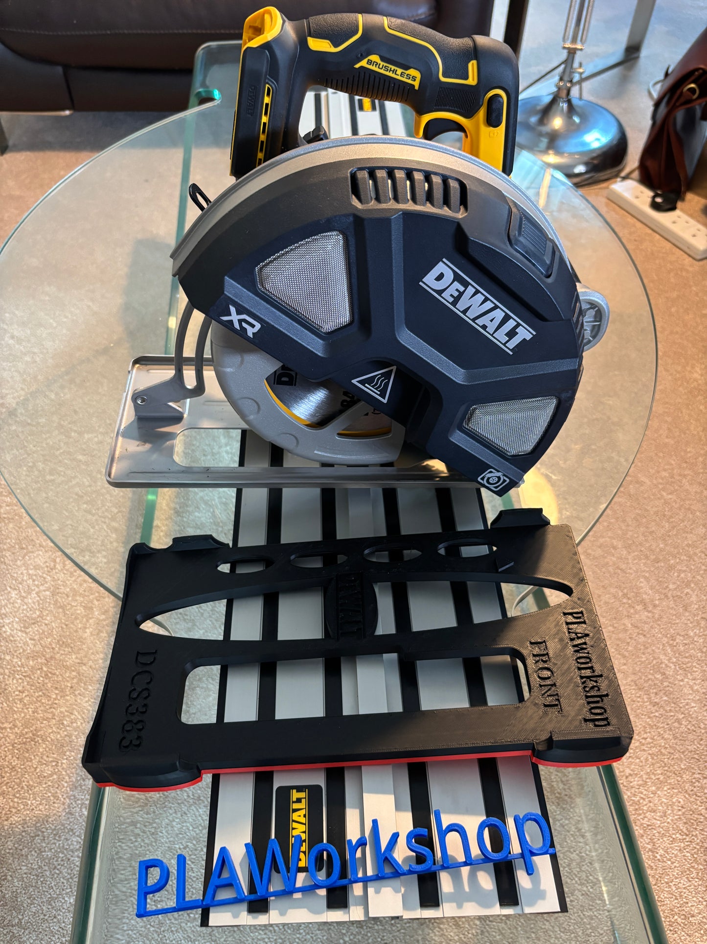 Dewalt DCS383 Metal Saw Adaptor base / Skid plate for Circular Saw to fit Dewalt Guide rail