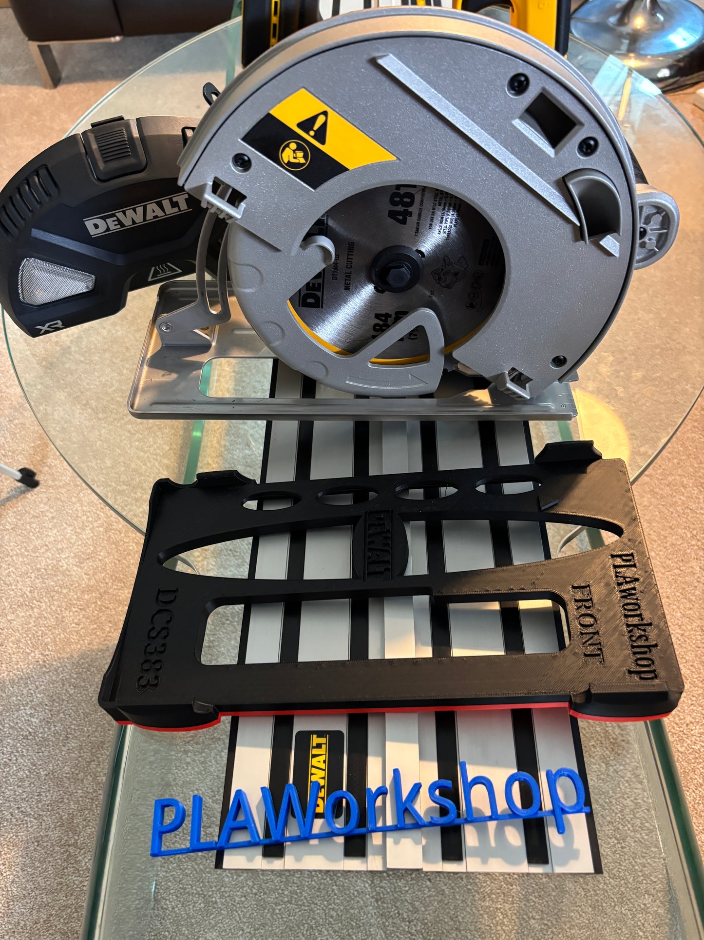 Dewalt DCS383 Metal Saw Adaptor base / Skid plate for Circular Saw to fit Dewalt Guide rail