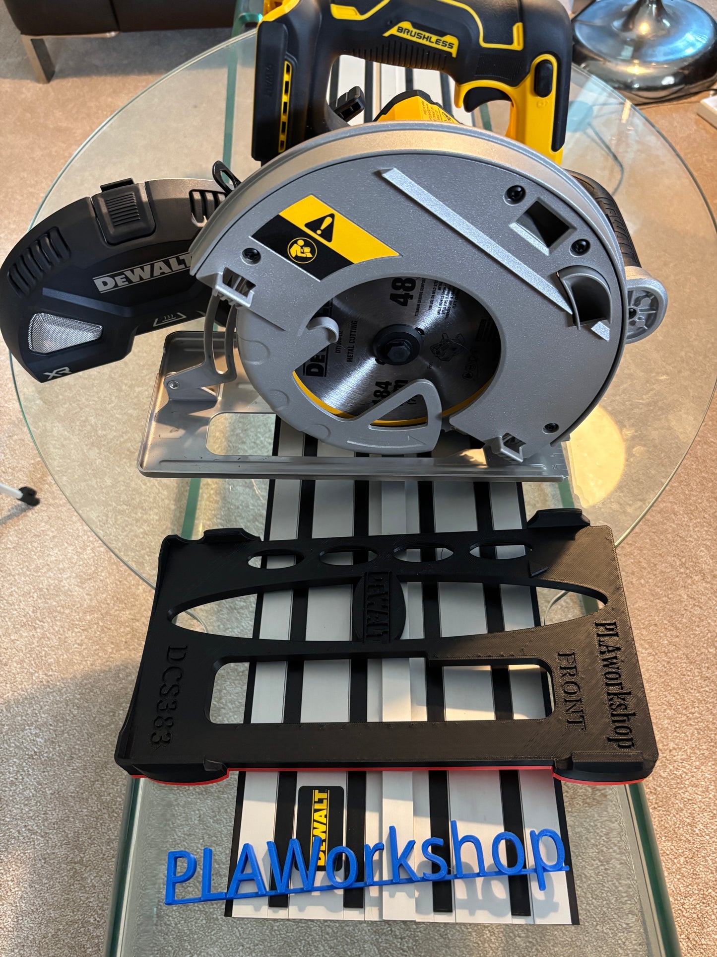 Dewalt DCS383 Metal Saw Adaptor base / Skid plate for Circular Saw to fit Dewalt Guide rail