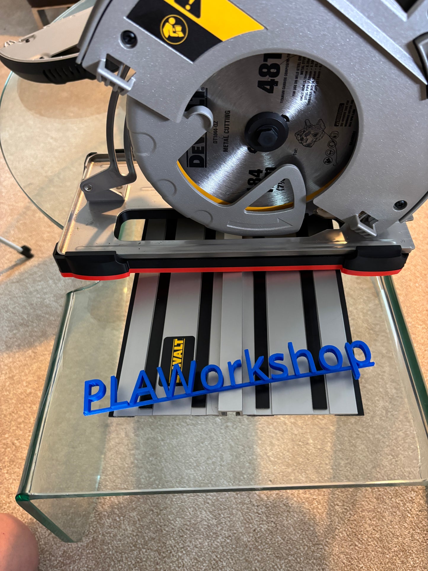 Dewalt DCS383 Metal Saw Adaptor base / Skid plate for Circular Saw to fit Dewalt Guide rail