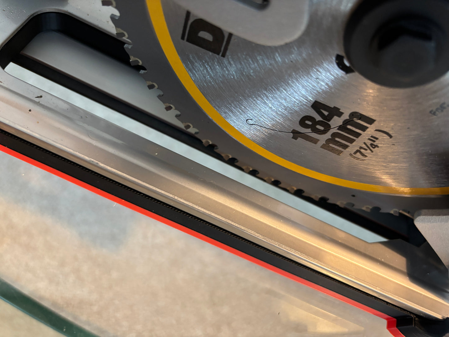 Dewalt DCS383 Metal Saw Adaptor base / Skid plate for Circular Saw to fit Dewalt Guide rail