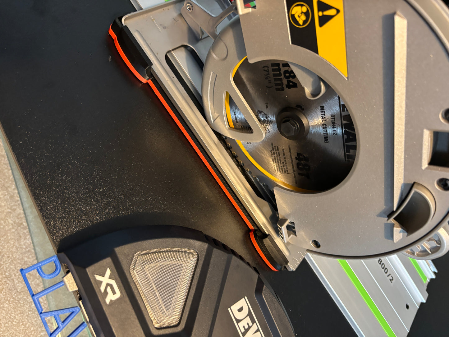 Dewalt DCS383 Metal Saw Adaptor base / Skid plate for Circular Saw to fit Festool Guide rail