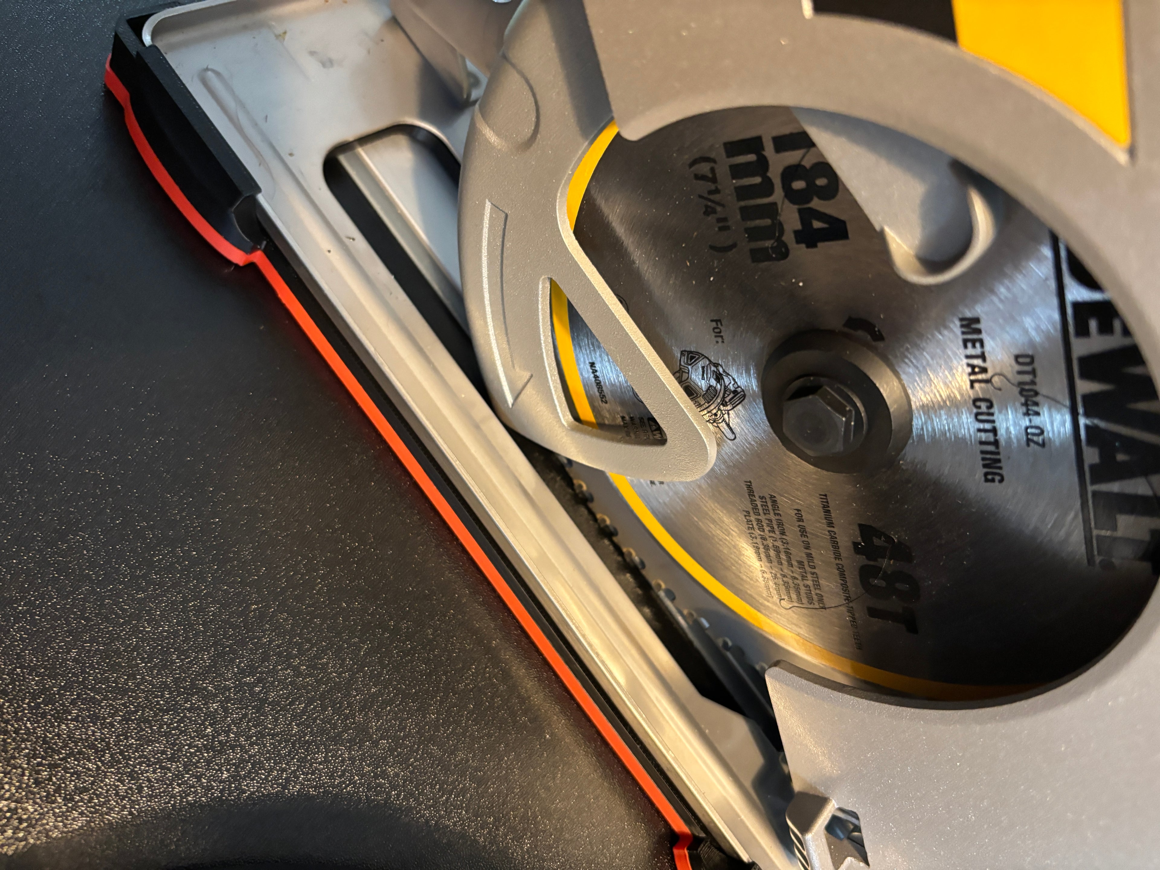 Dewalt DCS383 Metal Saw Adaptor base / Skid plate for Circular Saw to fit Festool Guide rail