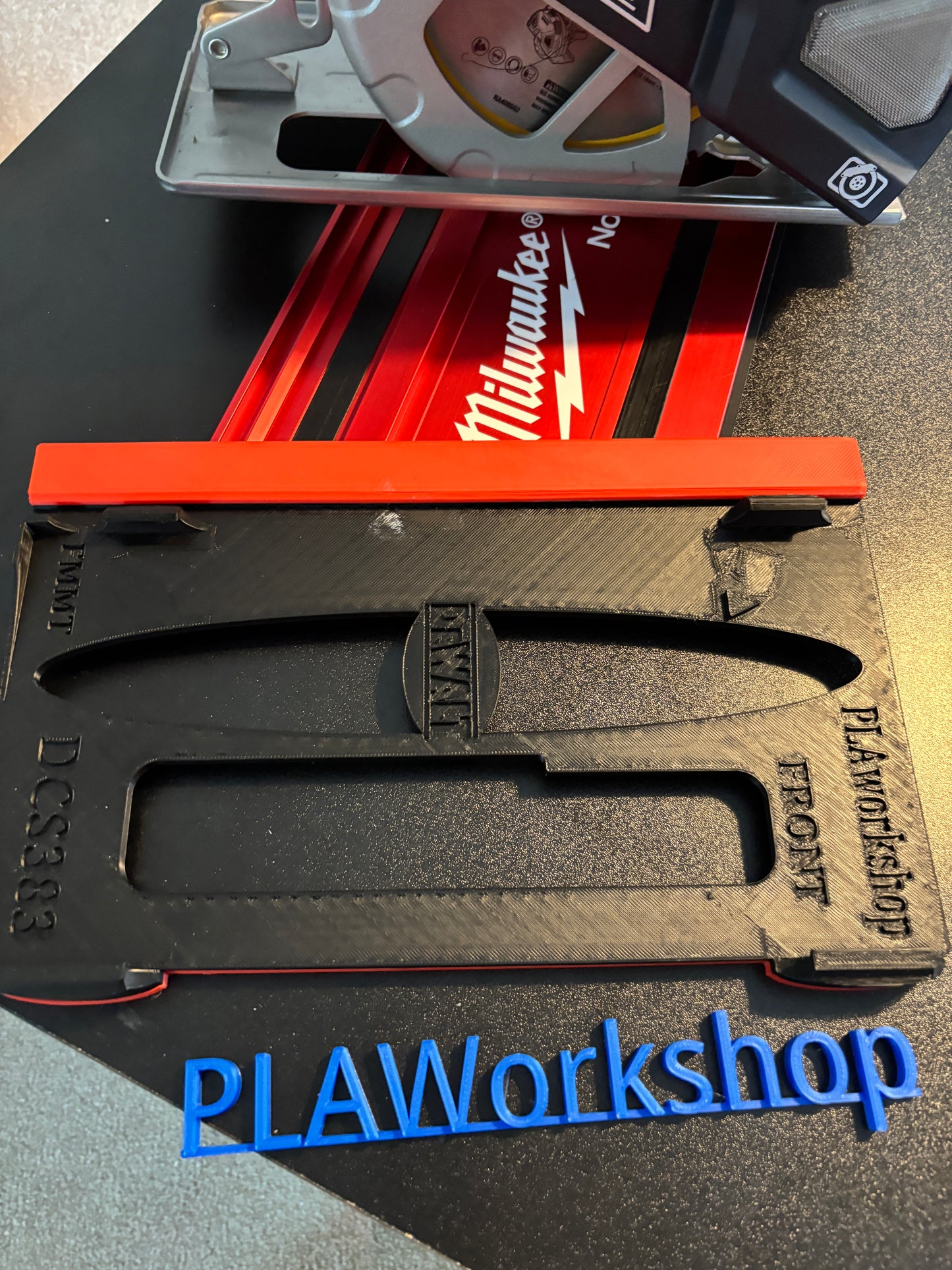 Dewalt DCS383 Metal Saw Adaptor base / Skid plate for Circular Saw to fit Milwaukee Guide rail