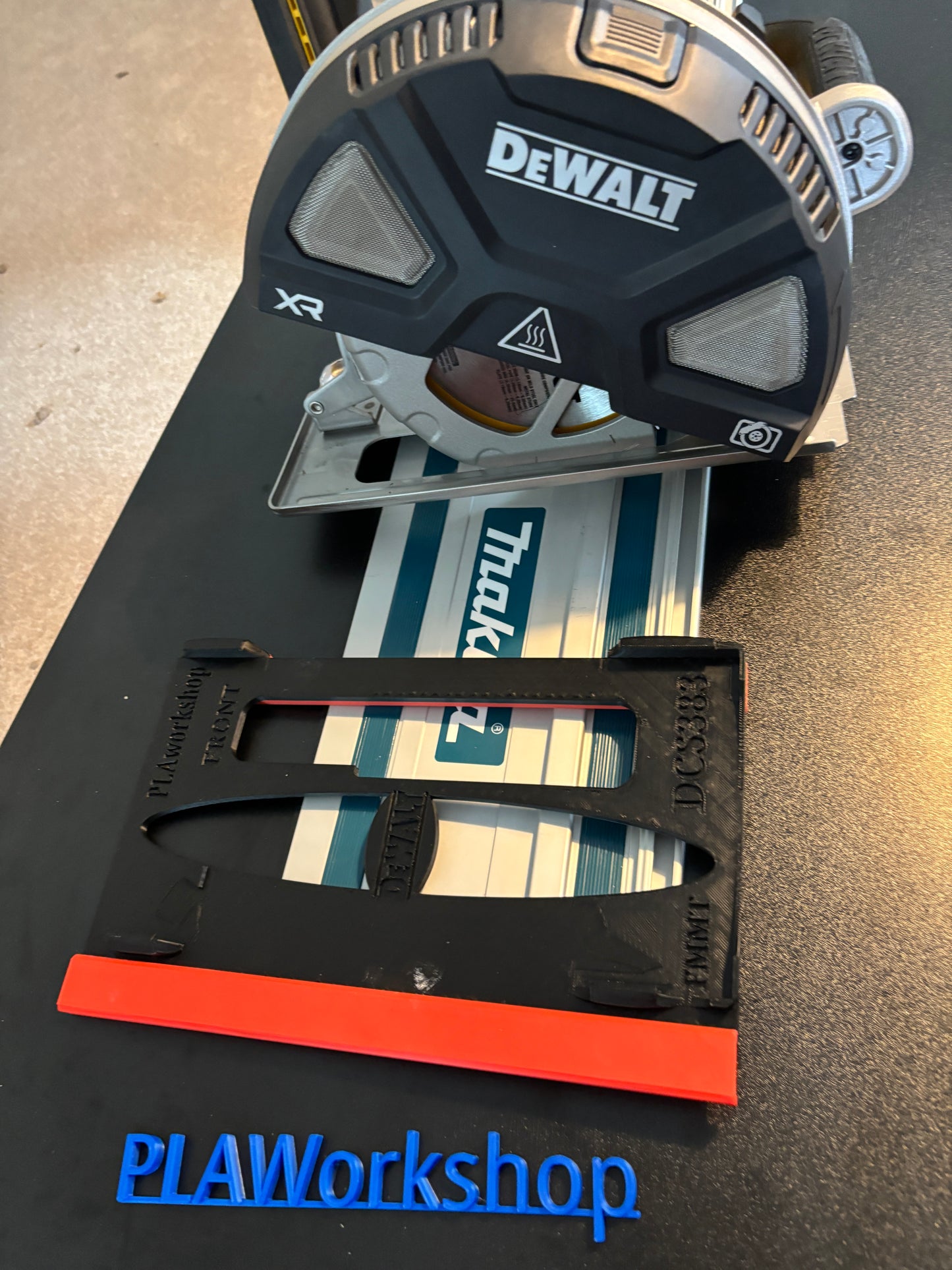 Dewalt DCS383 Metal Saw Adaptor base / Skid plate for Circular Saw to fit Makita Guide rail