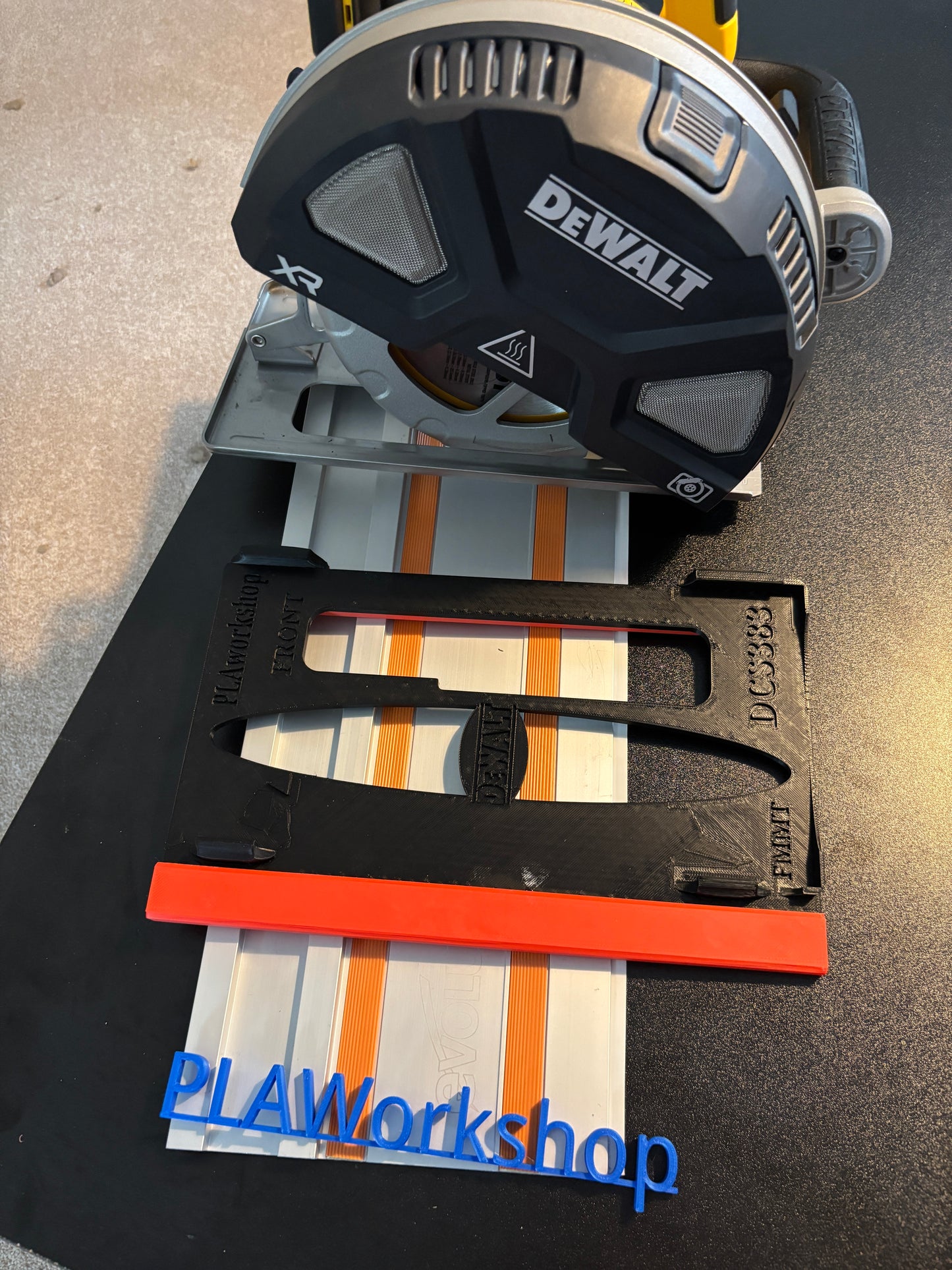 Dewalt DCS383 Metal Saw Adaptor base / Skid plate for Circular Saw to fit Evolution Guide rail