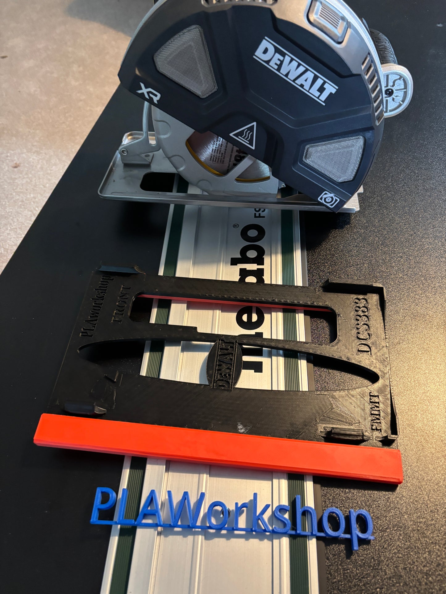 Dewalt DCS383 Metal Saw Adaptor base / Skid plate for Circular Saw to fit Metabo Guide rail