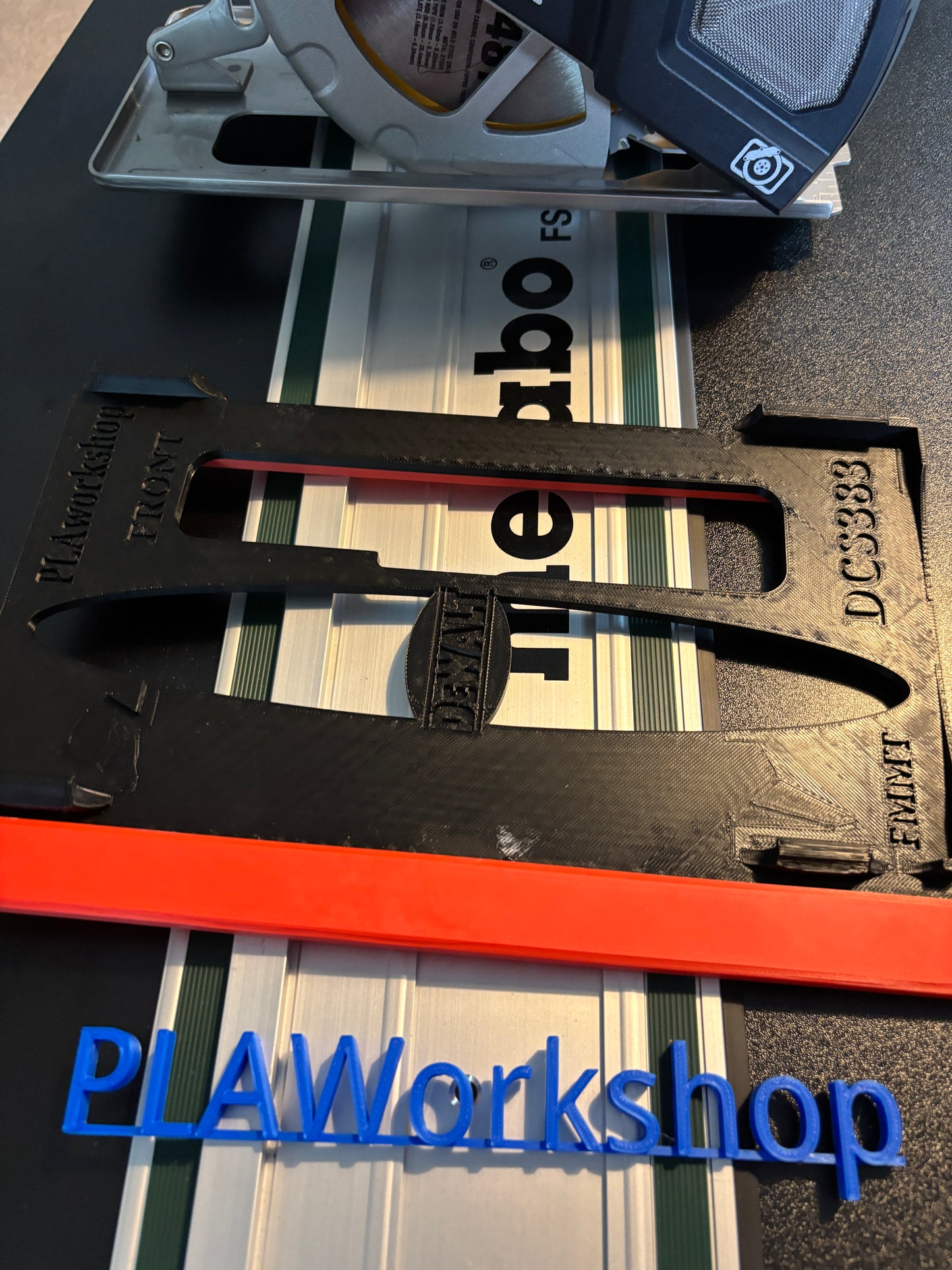 Dewalt DCS383 Metal Saw Adaptor base / Skid plate for Circular Saw to fit Metabo Guide rail