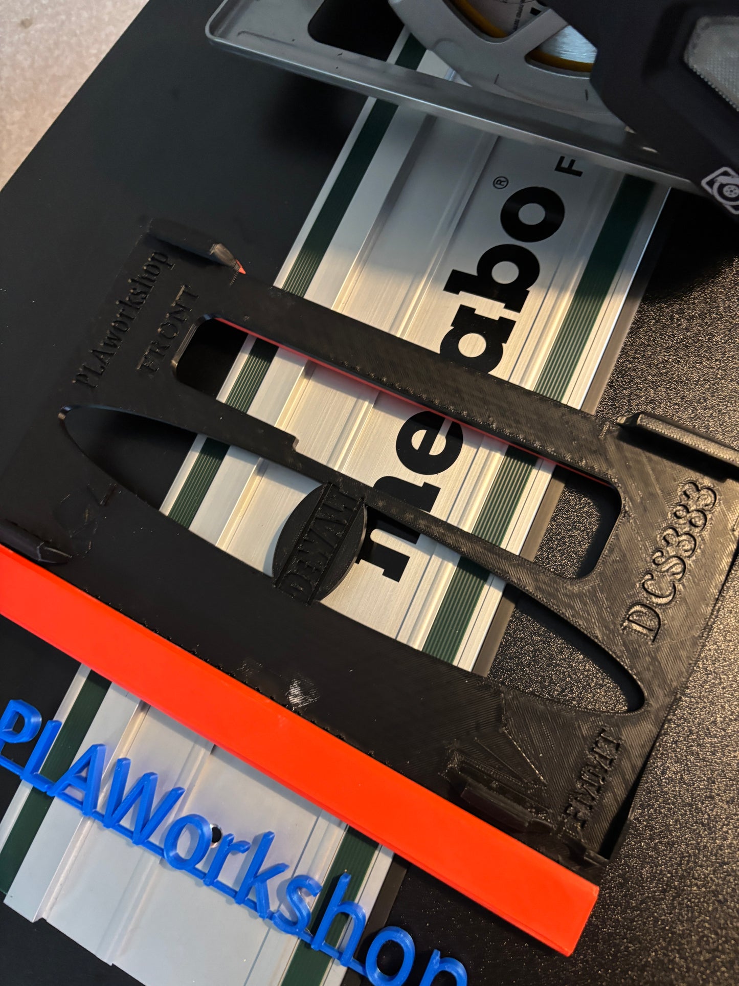 Dewalt DCS383 Metal Saw Adaptor base / Skid plate for Circular Saw to fit Metabo Guide rail