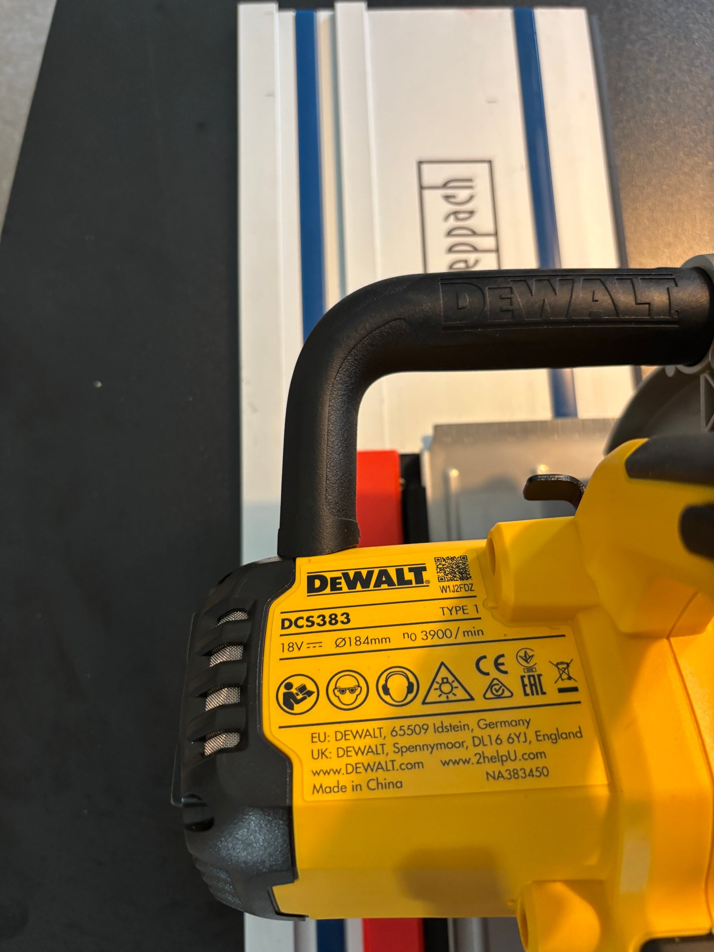 Dewalt DCS383 Metal Saw Adaptor base / Skid plate for Circular Saw to fit Scheppach Guide rail