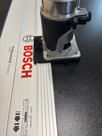 Trend T18S / R 14B Trim Router Guide Rail Adapter to Bosch Track / Guide Rail