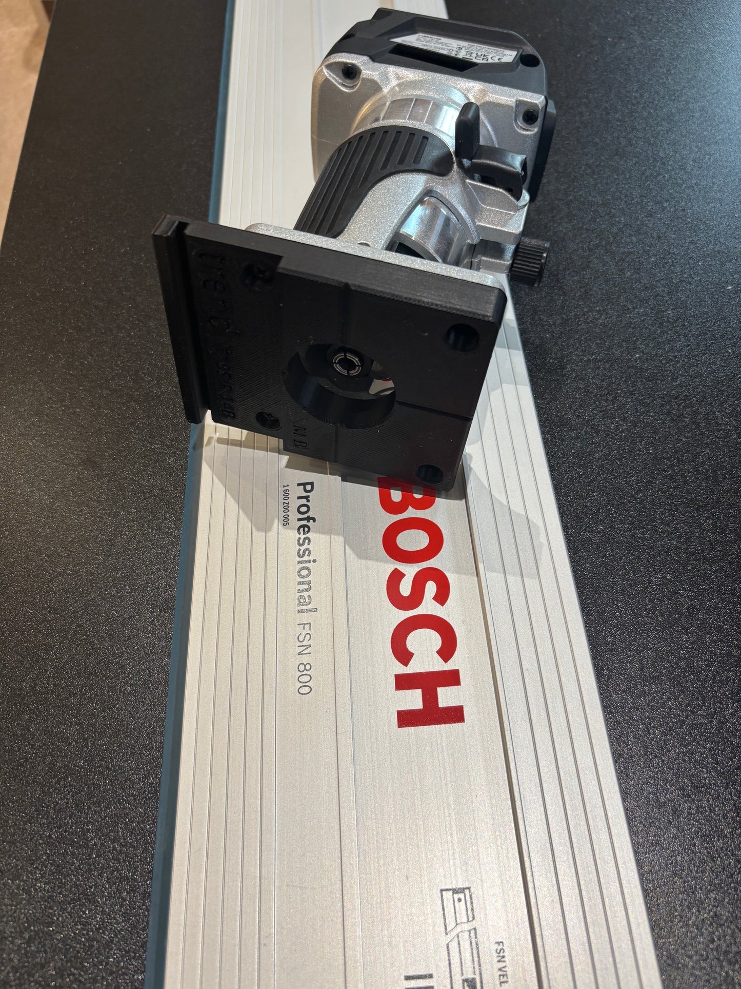 Trend T18S / R 14B Trim Router Guide Rail Adapter to Bosch Track / Guide Rail