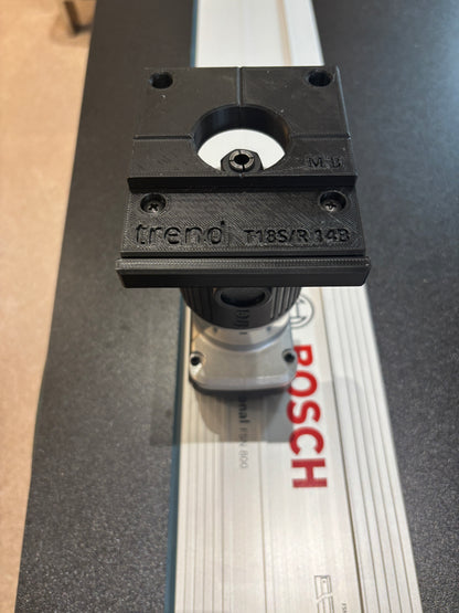 Trend T18S / R 14B Trim Router Guide Rail Adapter to Bosch Track / Guide Rail