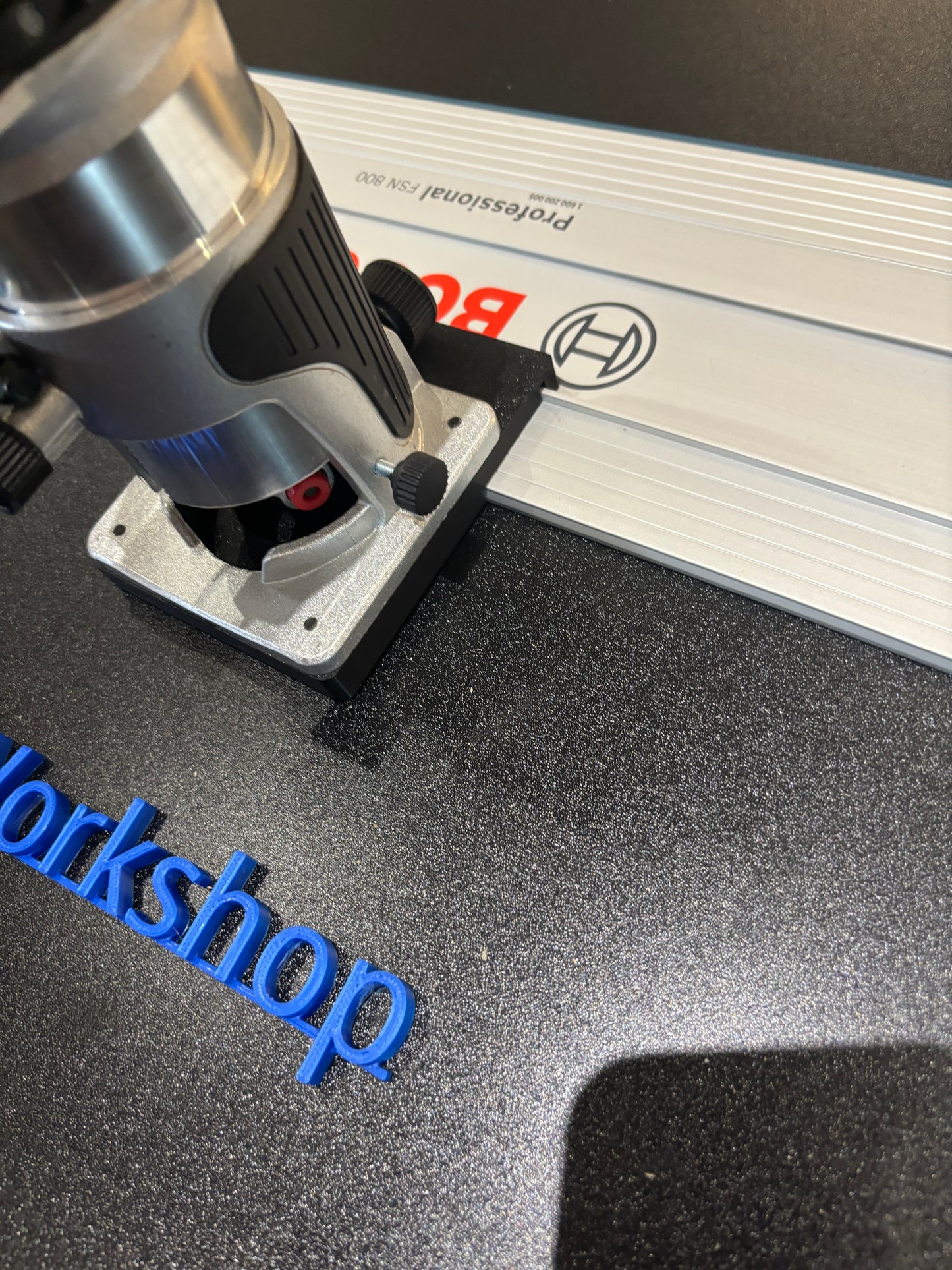 Trend T18S / R 14B Trim Router Guide Rail Adapter to Bosch Track / Guide Rail